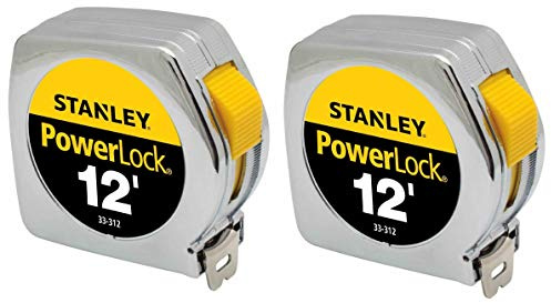 Stanley Hand Tools 33-312 3/4 X 12' PowerLock Professional Tape Measure (2 Pack)