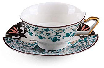 Seletti Hybrid Collection Table Tasse à thé avec soucoupe en porcelaine Apero