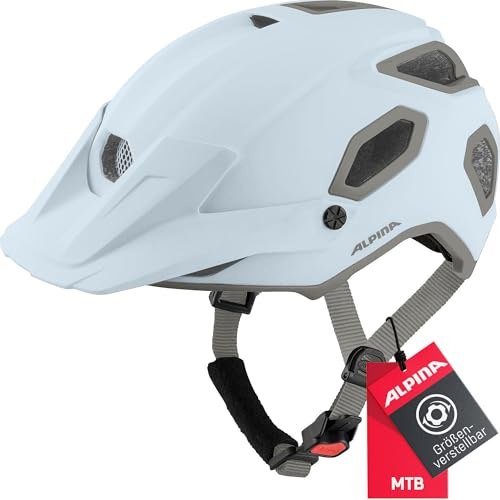 ALPINA COMOX - Widerstandsfähiger, Stoßabsorbierender & Anpassbarer Enduro Fahrradhelm Mit kurzem Schild Für Erwachsene