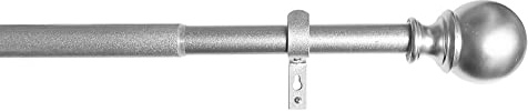 Ausziehbare Gardinenstange »Köln« 170-335 cm Silber Ø22/25 mm Komplettset zum sofortigen Montieren, 2021191