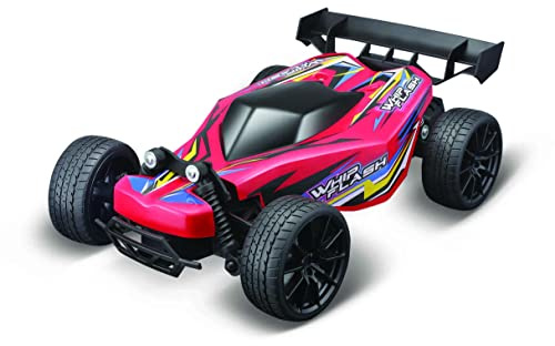 Maisto Tech R/C - Buggy con luz WhipFlash de 2,4 GHz, Color Rojo