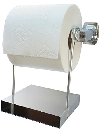 TP Ledge – Multi-Purpose Double Shelf Hangs Below Existing Toilet Paper Holder