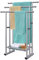Toallero Independiente de 40 Pulgadas de Alto para baño, toallero de Piso de 3 Niveles con Cesta de Almacenamiento, Escalera de Manta y Estante de exhibición para Toallas de baño Grandes y Toallas de