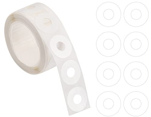 Anseom 250 Stück Lochverstärker Selbstklebend, Verstärkungsringe Lochverstärker Ringlochverstärker Lochstanze Verstärkungs Aufkleber für Diy Fotoalbum Schule Büro (Weiß)
