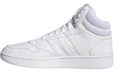 adidas Herren Hoops 3.0 Mid Lifestyle Basketball Classic Vintage Shoes Schuhe, Cloud White/Cloud White/Cloud White, 41 1/3 EU