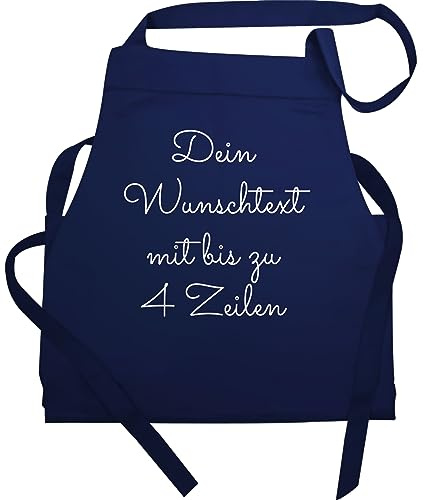 Geschenk mit Namen personalisiert by Shirtracer - Schürze - Aufdruck selbst gestalten - Wunschtext I Geschenk personalisiert