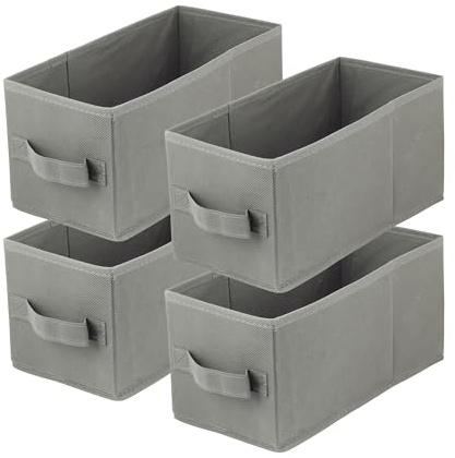 lavita Storage Box | Aufbewahrungsbox | faltbare Aufbewahrung Boxen 15x31x15 cm | Schubladen-Organizer Box| Ordnungssysteme fr Kleidung | Kleideraufbewahrung & Organisation | Dunkelgrau | 4 stck