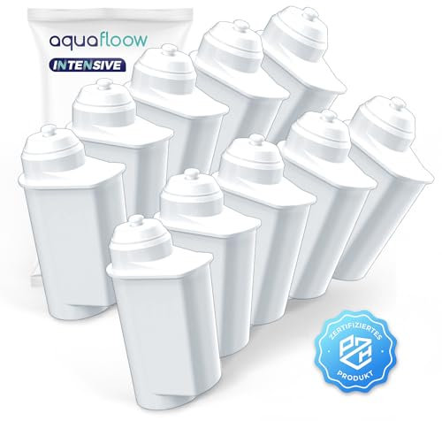 Aquafloow 10x Ersatz Wasserfilter für Kaffeevollautomat Bosch, Siemens | Kompatibel mit Siemens EQ Serie, EQ 6, TZ70003, TCZ7003 & Bosch TCZ7003, TCZ7033, 467873