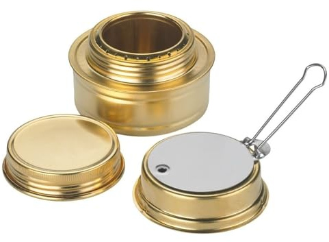 Spirit Burner - Compact Alcohol Burner for Spirits - Accessories for Camping Stoves - H 52 x Diameter 74 mm