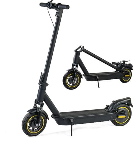 Elektroroller für Erwachsene, 25,4 cm (10 Zoll), professioneller Akku, 36 V, 15 Ah, 3 Geschwindigkeitsmodi, Reichweite 50 km und Belastung von 120 kg, doppelte Federung