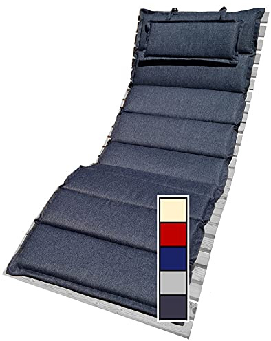Auflage für Wellenliege Polsterung für Waldsofa Traumliege Sonnenliege Relaxliege Gartenliege Himmelsliege Wellnessliege Saunaliege (Anthrazit, Auflage)