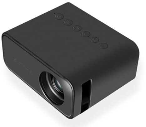 Faeymth Miniproyector Portátil para el Hogar, Proyector HD 8K, para Entretenimiento en Interiores, Dormitorio, Juegos, Cine, Niños, Enchufe de la UE.