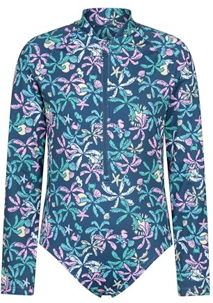 Mountain Warehouse Mira Kids Rash Swimsuit - Lightweight, Stretchy Children Rashie, Boys & Girls - Spring Summer, Beach, Swimming, Pool, Diving & Water Sports
