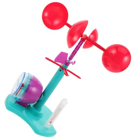 ibasenice Wind Vane Science Kit with Anemometer for DIY Wind Speed and Direction Educational Physics Stem Learning Tool for Experiments and Interactive Weather Study