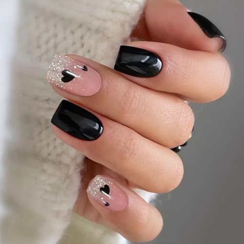 JMEOWIO Nagelfolie UV Härtend Valentinstag Liebe UV Gel Nail Strips Nagelsticker Nagelaufkleber Nail Art Dekoration Nageldesign Zubehör