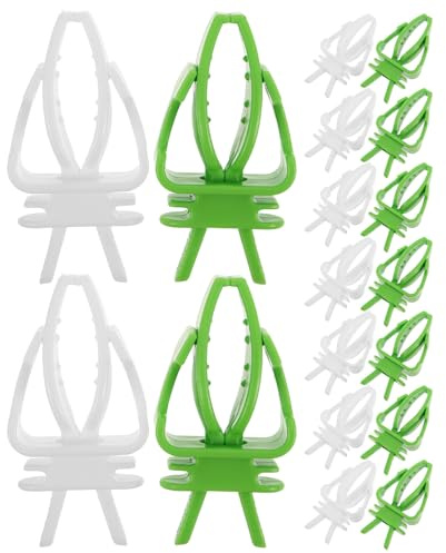 POPETPOP 40 Piezas Unidades Clips para Jaula de Pájaros Soporte Colgante para Frutas y Verduras Tenedores Grandes para Alimentación de Loros Periquitos y Cacatúas Accesorios para Comedero
