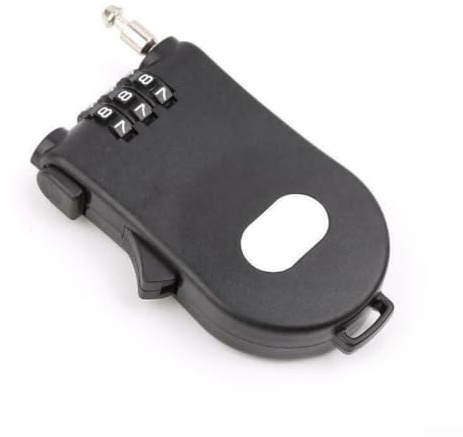 Kraftigt infällbart vajerlås, återställbart kombinationshänglås 1 050 mm för resebagage, ryggsäck, gymskåp, förvaringsskåp