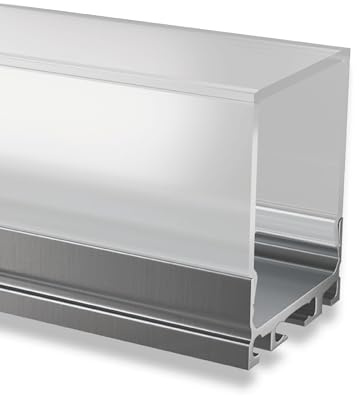 Profil aluminium en U pour rubans à LED, Alu U-Profil Mini 24 - hohe milchige Abdeckung, EFP