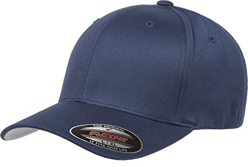 Flexfit Herr atletisk baseballkeps med passform för män, Marinblå, S/M