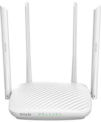 Tenda F9 Routeur 600 Mbps Wi-Fi N en 2,4 GHz, Routeur Ethernet 4 ports, 4 * 6dBi Antennes Omnidirectionnel, Point d'accès,Mode Répéteur,Gestion APP,Beamforming+,Compatible avec Toutes les Box Internet