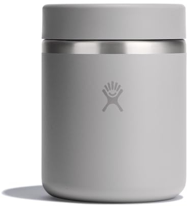 Hydro Flask Food Jar – Insulated Stainless Steel, Snack Travel Container for Hot Food, Lunch, & Soup 28 Oz Birch Gray
