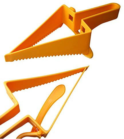 Bayli Cortador de tartas con función de elevación, pala para tartas, pala para tartas, cuchillo para tartas, cuchillo para tartas, pala para tartas, paleta para tartas, pala para tartas, práctico