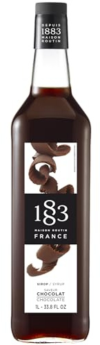 1883 Maison Routin Premium Chocolate Syrup for Cocktails & Mocktails Glass 1L