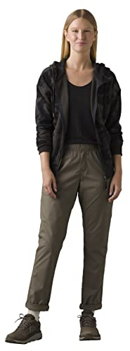 prAna Women's Standard Double Peak All-Around Pant, Mud, 4