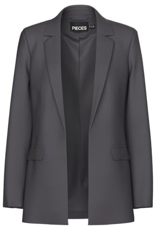 PIECES Pcbozzy Ls Loose Blazer Noos Bc, Blazer Mujer, Gris (Magnet), XL