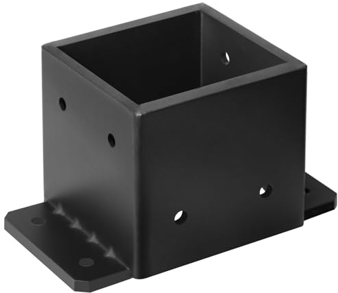 eoere 8x8 Post Base, Heavy Duty 8 Gauge Steel Post Base Anchor Pergola Bracket for Deck Porch Railing Support, Inner Size 7-1/2