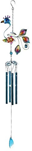 Carillon éolien rétro en métal Ornements créatifs Balcon Campanule Jardin Carillons à vent Extérieur Intérieur Décor Carillon Japonais Anime (D,Taille unique)