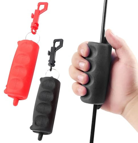 Anwangda 2 Stück Bogenschießen Pfeilzieher, Handschutz Gummi Pfeil Puller mit Gürtelclip für Ziel Jagd Bogenschießen, Gripper Target Remover