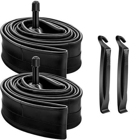 2 Pack MTB Bike Tyre Inner Tubes 26 inch 1.75-2.125 Mountain Bicycle Butyl Tyre Tube AV32mm Schrader Valve