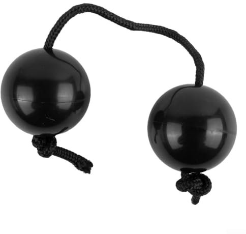 Sand Eggs Asalato African Shakers, verstellbarer Gurt, hoher Tonton, Percussion-Instrument (schwarz)