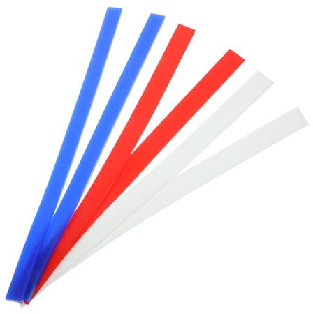 OKUMEYR 6pcs Noodle Rolling Pin Measuring Strips Baking Leveling Ruler Rolling Pin Dough Thickness Ruler