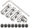 QUARKZMAN 4Pcs 3mm a 3mm ID Dirección Junta Universal Eje Acoplamiento, L23XD9 Metal 45° Grados Articulaciones Acoplador Rotativo con Tornillos Juego de Llaves para Coche Modelo