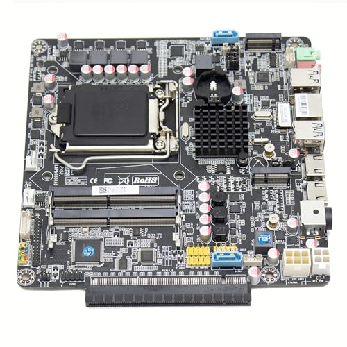 SIMPLETEK - Carte mère Mini ITX LGA1200 pour CPU 10ème –11ème génération, 2× DDR4 jusqu'à 64Go, 2× SATA, M.2, GPU, HDMI, LAN, audio, LVDS