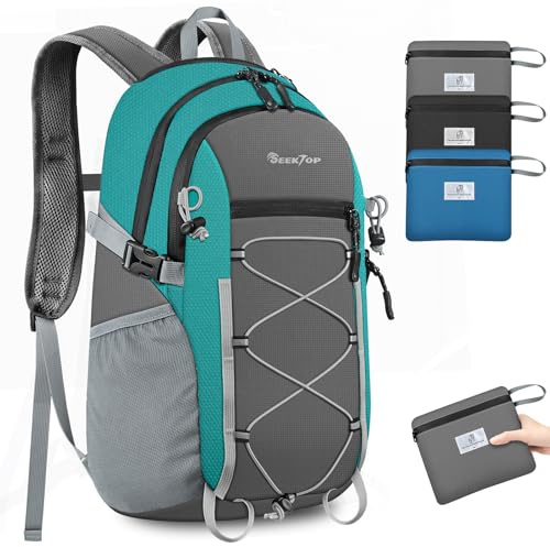 Seektop 20L Foldable Waterproof Hiking Backpack, Ultralight Small Lightweight Daypack Packable Backpack for Men Woman
