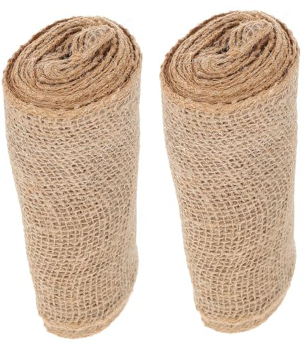 POPETPOP 2 Rouleaux Protège-Arbres Toile de Jute Naturelle Enroulement Résistant au Froid et au Vent pour Plantes Arbustes et Entretien Jardin
