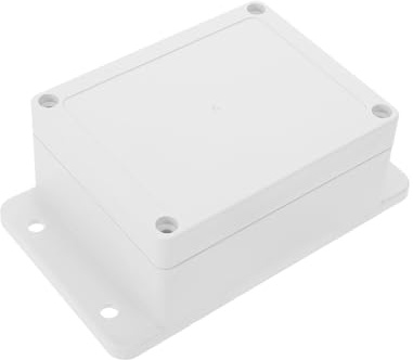 Sewroro Plastic Junction Box for Outdoor Electrical Terminals Abs Battery Enclosure with Flame Retardant Easy Install Outdoor Monitoring Terminal Case
