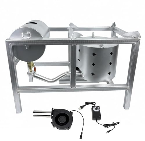 Waste Oil Heater for Garage, DC 12V Used Motor Oil Burner Stove, Portable Multi Fuel Shop Heater for Workshop & Outdoor