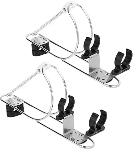 FILFEEL Soporte de Aro Salvavidas de Herradura Marina, Soporte de Montaje de Acero Inoxidable para Boyas de 12cm, Diseño de Fácil Instalación