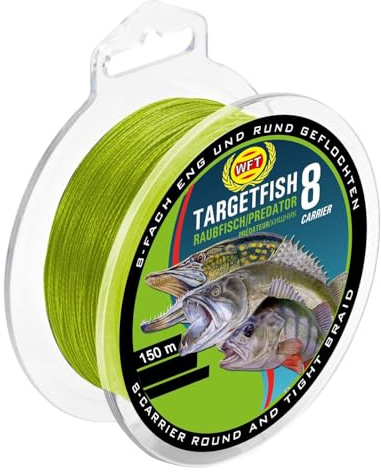 WFT TF8 Raubfisch Schnur Chartreuse 150m