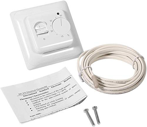 Raumboden Mechanischer Thermostat Heizung Thermostat Klimaanlage Temperaturschalter mit 2,9 m Sensorkabel
