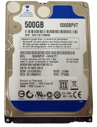 OSTENT Kit de Disque Dur Interne de Disque Dur de 500GB Compatible pour Le Jeu vidéo de Console de Microsoft Xbox One