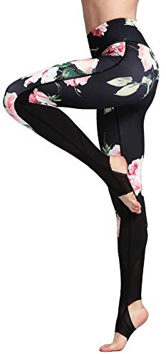 Flyily Snygga sportleggings med tryck för kvinnor, sportbyxor, träningsbyxor, yoga-leggings, träningsbyxor för kvinnor