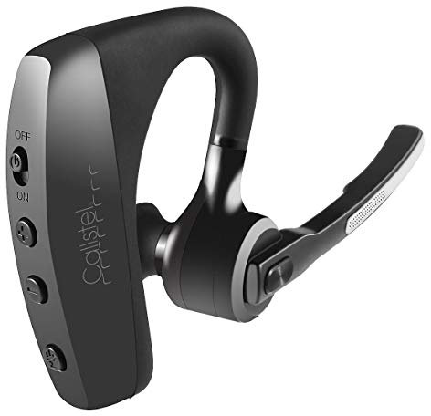 Callstel Headset 5.0, Bluetooth: Headset, Bluetooth 5, aptX, 2 HD-Mikrofone, Windgeräusch-Unterdrückung (5.0, Aptx HD, Mono, Freisprecheinrichtung Handy)