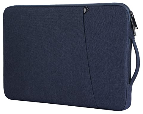 Chelory 16 17 Laptop Sleeve Bag Compatible for 16-17 HP/ Lenovo/ Asus/ Acer/ Dell Notebook Ultrabook Chromebook, Shockproof Computer Protective Cover Carrying Case with Handle, Dark Blue
