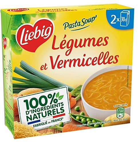 LIEBIG - Pasta Soup' Farandole De Petits Légumes Et Pates 2X30Cl - meilleure offre