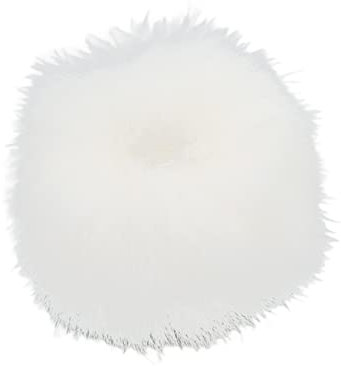 Sxhlseller Ansteckmikrofon-Windschutz, Leichter Lavalier-Mikrofon-Windschutz, Tragbarer Pelziger Windschutz-Muff für Lavalier-Mikrofon mit 0,5 cm Öffnung(Weiß)